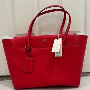 Tory Burch Parker Tote - Cherry Apple (Red), Brand New, Tags On, Never Used